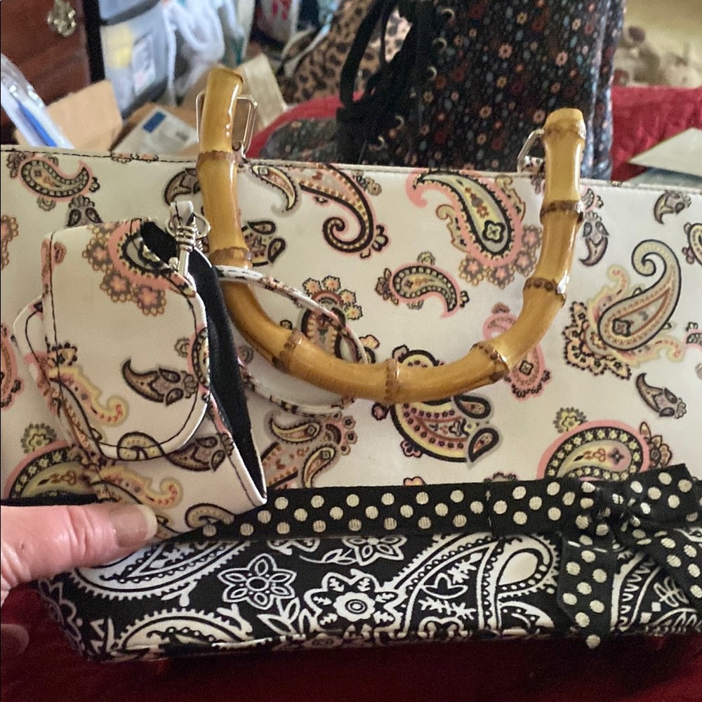Paisley and Polka Dot Women's Handbag